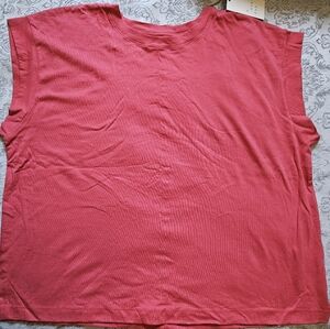 A New Day Boxy Tshirt. Pink.